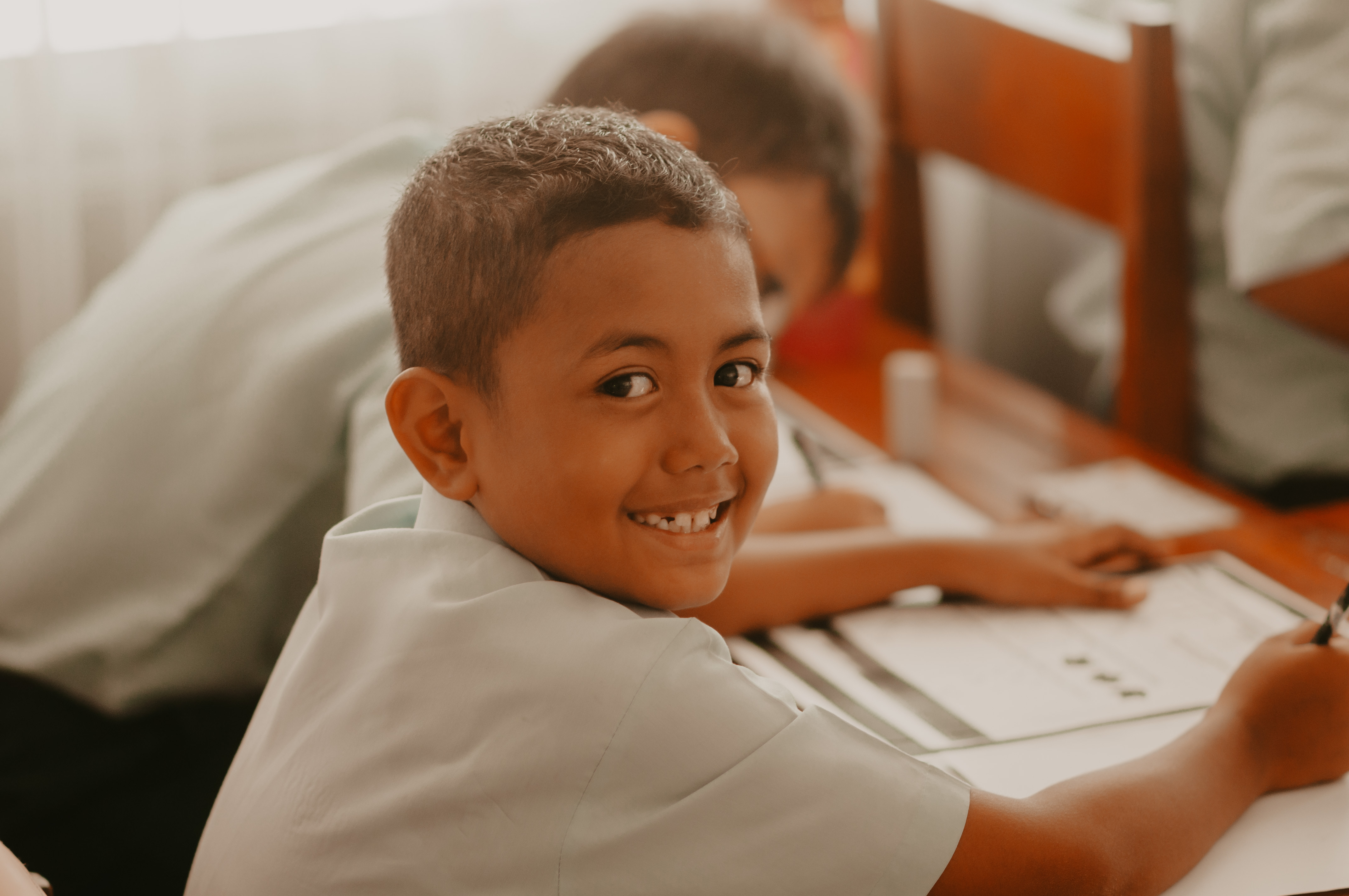 Students learning at Rahai School